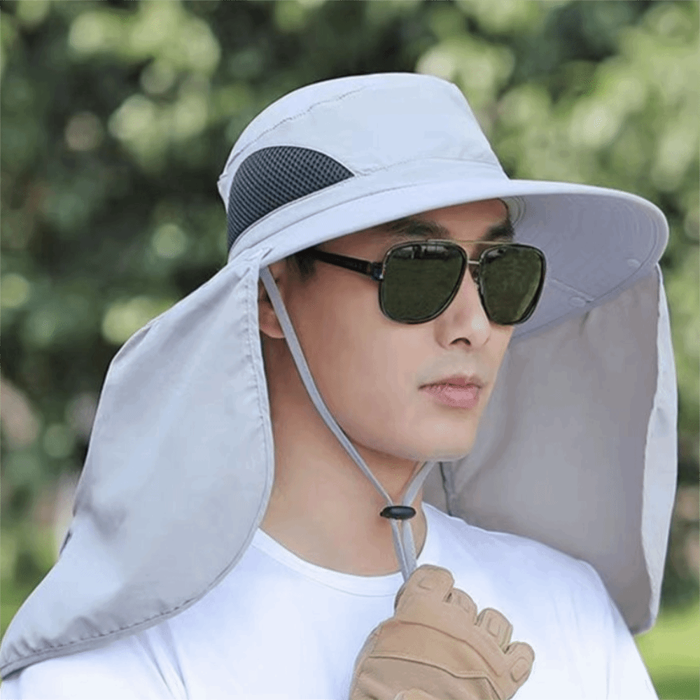 Visor Sun Hat - 캐주얼 천 남성용 태양 모자 목