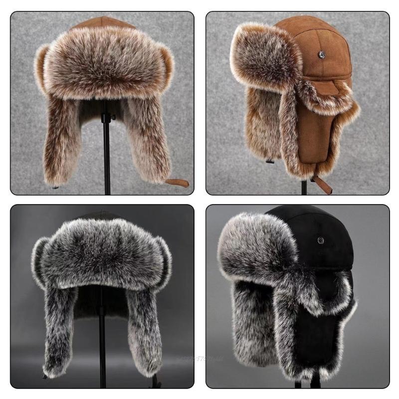 Trapper Hat Ear Flap - X5XA 귀 플랩이있는 성인 모피 줄