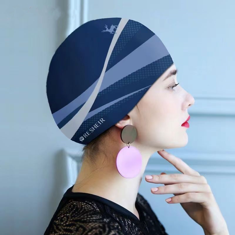 Swim Hat Silicone - 여성을위한 패션 실리콘 수영 모자 편안한