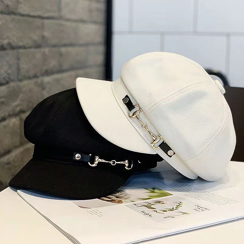 Dad Hat Cotton - 겨울 여성 베레모 여성 레트로 베레모