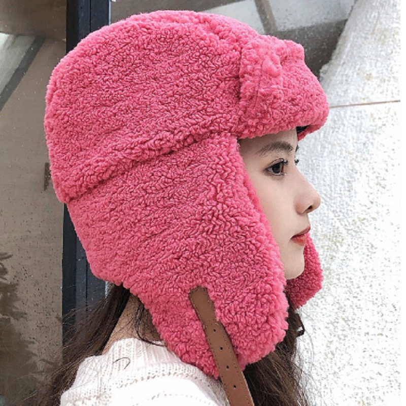 Y2K 여자 여자 폭격기 모자 파일럿 기병 모자 가짜  - Winter Trapper Hat 리뷰 및 가격