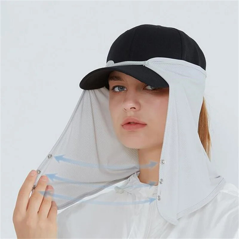 빠른 건조 낚시 모자 얼굴 목 양산 마스크 모자 야외  - Visor Sun Hat 리뷰 및 가격