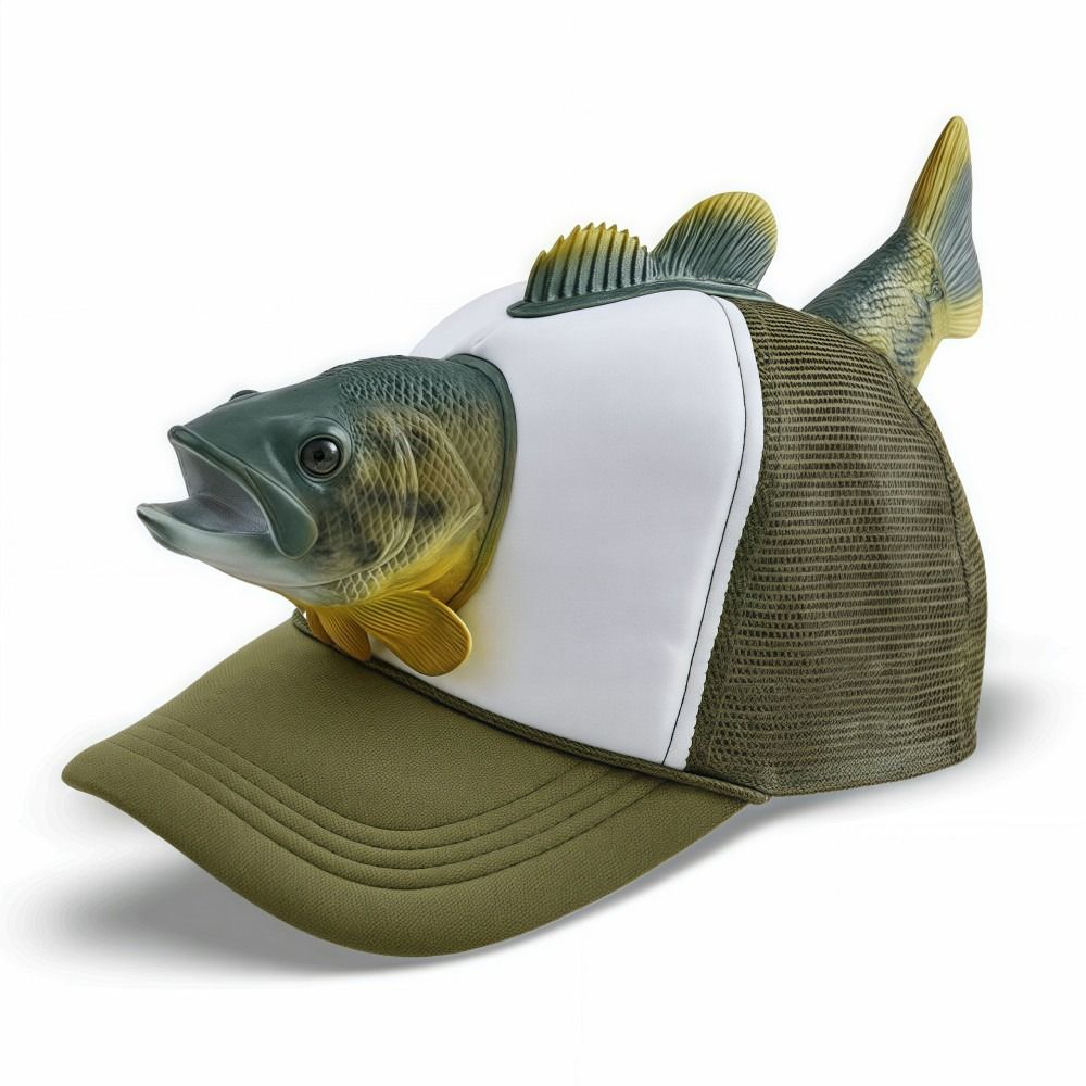 재미있는 3D 물고기 동물 트러커 모자, 조절 가능한  - Trucker Cap Mesh 리뷰 및 가격