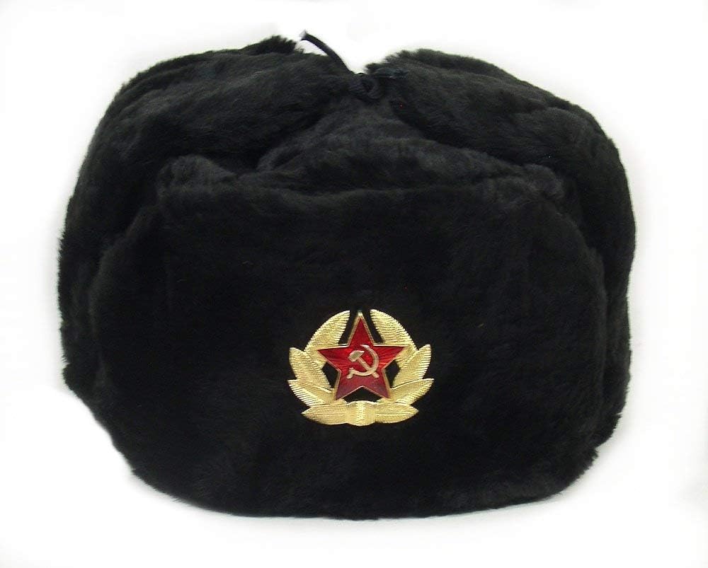 러시아 모자 소련군 군사 배지 남녀 공용 러시아 우샨카 - Winter Trapper Hat 리뷰 및 가격