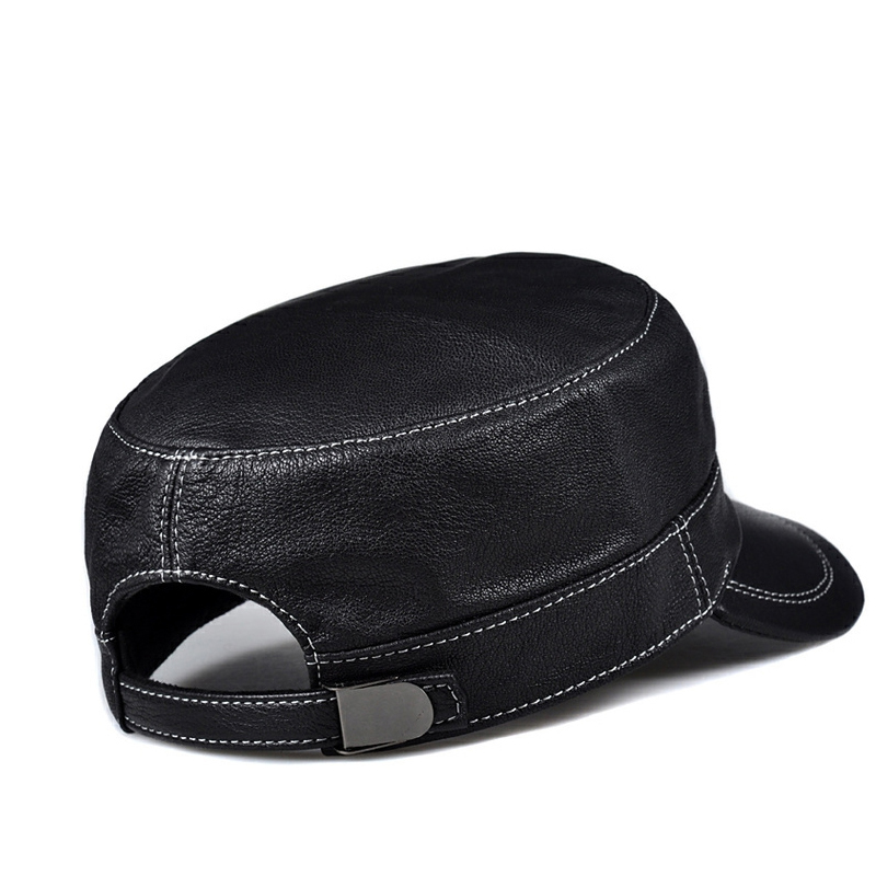 남성용 트렌디 양가죽 플랫 탑 모자, 싱글 한국 패션, - Baseball Cap Structured 리뷰 및 가격
