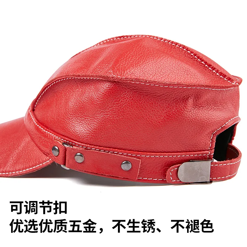 2026 남성용 천연 가죽 야구 모자 귀덮개 포함 -  - Winter Trapper Hat 리뷰 및 가격