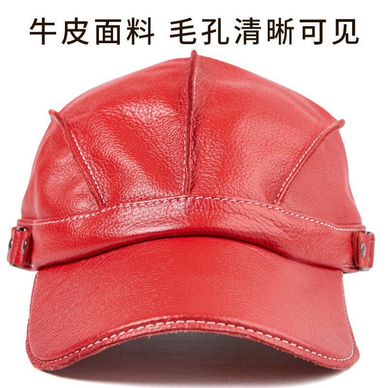 2026 남성용 천연 가죽 야구 모자 귀덮개 포함 -  - Winter Trapper Hat 리뷰 및 가격