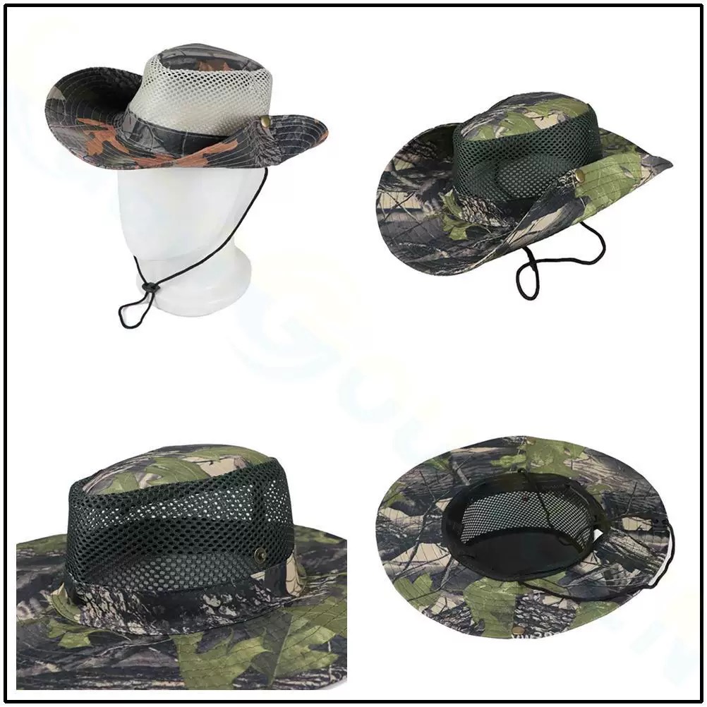 군사 부니 모자 여름 잎 카모 UPF50 + 정글 태양 - Boonie Hat Tactical 리뷰 및 가격