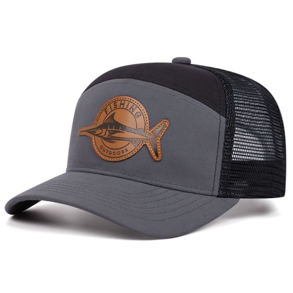 여름 상어 패턴 낚시 모자 조절 가능한 7패널 스타일  - Trucker Cap Mesh 리뷰 및 가격
