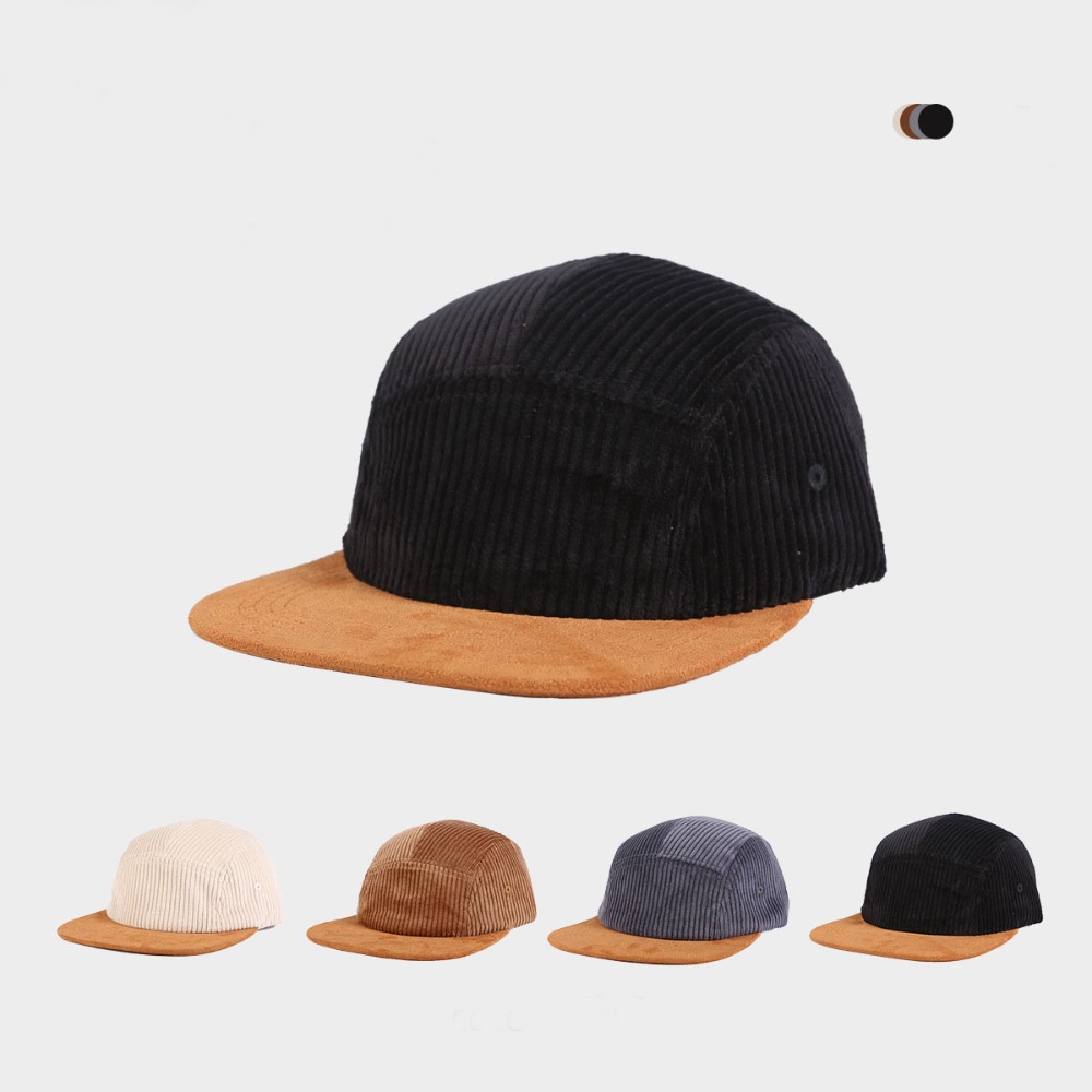 다용도 레트로 플랫 브림 야구 모자 5 패널 조절 가능 - Corduroy Cap 5 Panel 리뷰 및 가격